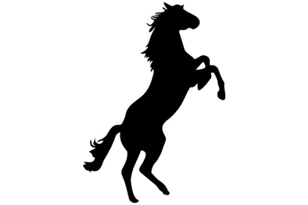 Silhouette of a Galloping Horse