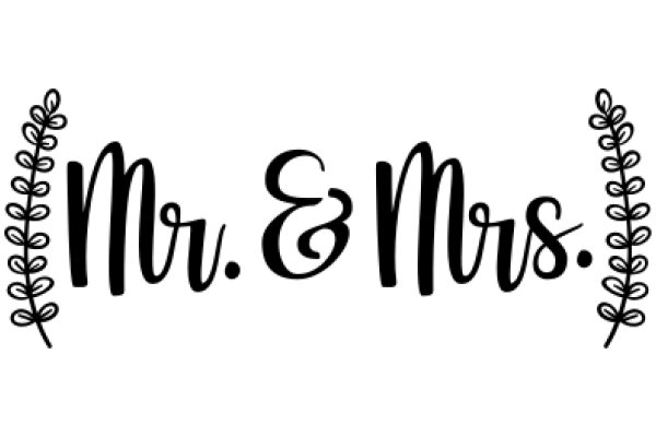 A Simple, Elegant Sign for a Married Couple