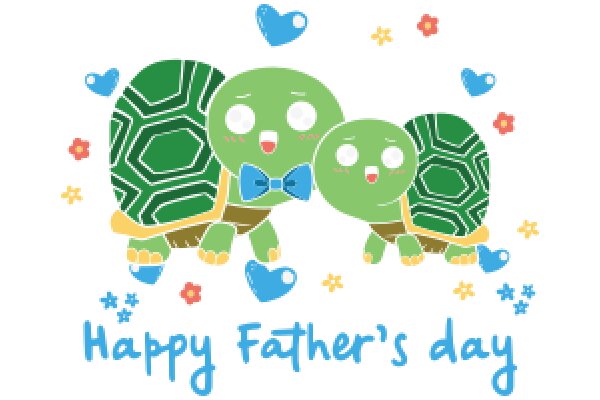 Celebrating Father's Day with Adorable Turtle Illustrations