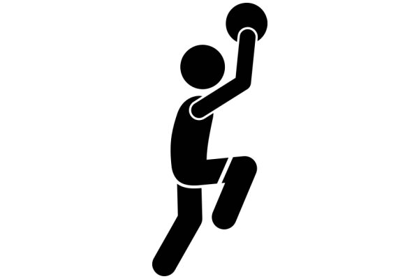 A Silhouette of a Person Throwing a Ball