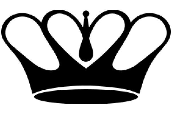 Elegant Crown Icon with a Droplet Design