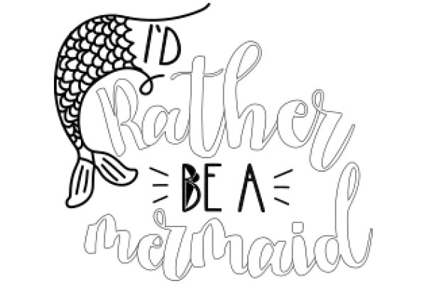 A Whimsical Mermaid-Inspired Affirmation: 'I'd Rather Be a Mermaid'