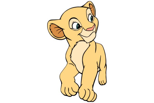 Friendly Lion Character: A Cute and Welcoming Illustration