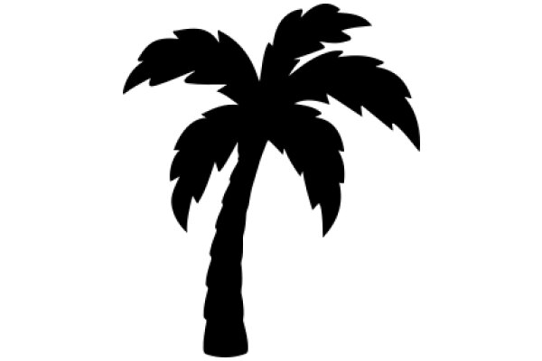 A Silhouette of a Palm Tree