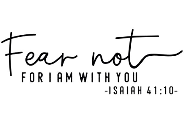 Fear Not for I Am with You - Isaiah 41:10