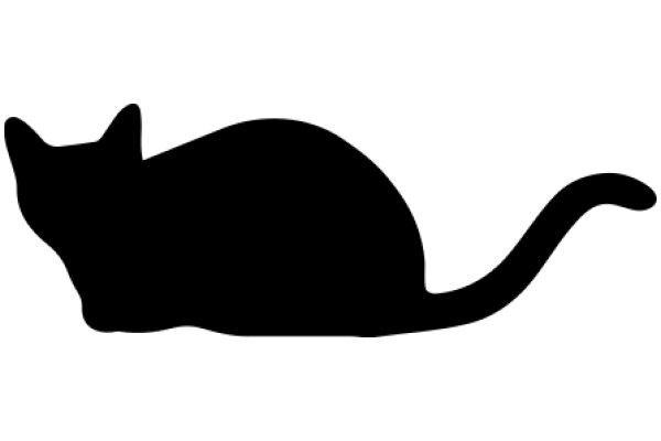 Silhouette of a Cat: A Simple yet Captivating Image