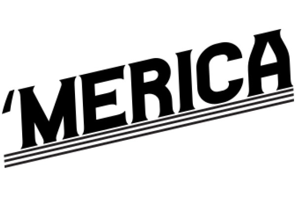 Stylized 'Merica' Text Logo