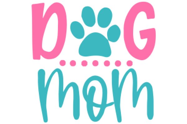 Cute and Colorful Dog Mom Logo