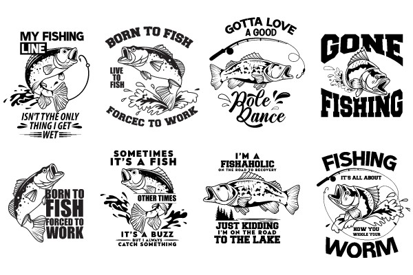 A Collection of Humorous Fishing Bumper Stickers