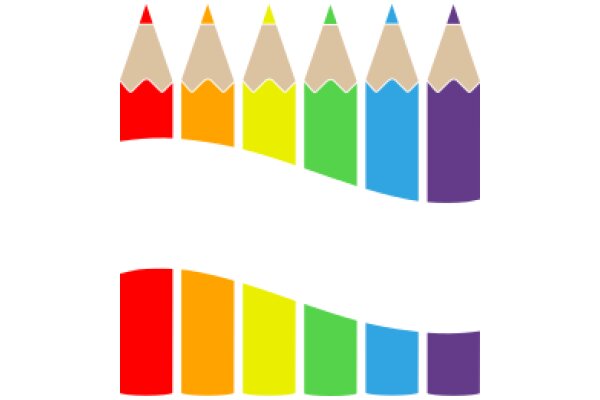 A Rainbow of Pencils: A Vibrant Display of Art Supplies