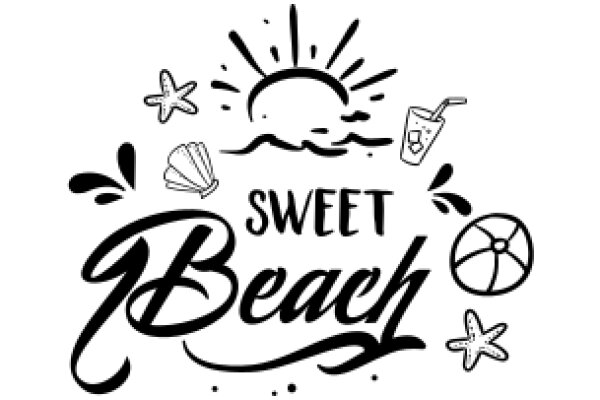 Sweet Beach: A Graphic Design Illustrating a Beach Scene with Text