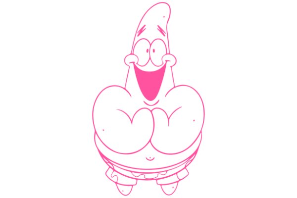 A Pink Cartoon Character with a Big Smile