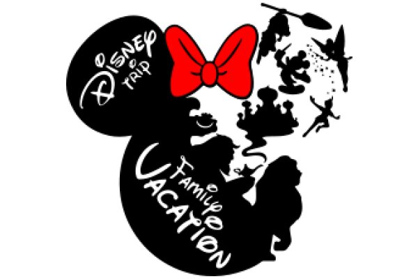 Disney Trip Family Vacation: A Collection of Iconic Disney Characters and Symbols