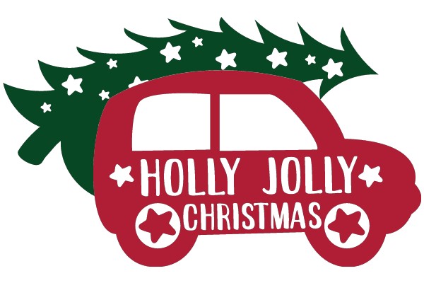 Holiday Jolly Christmas: A Festive Logo for the Season