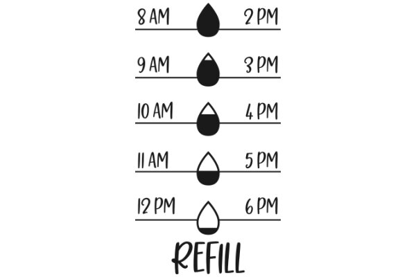 A Visual Guide to Time Management with Refill Indicators