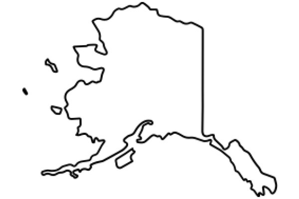 Simplified Map of Alaska: A Graphic Representation