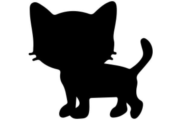 Silhouette of a Cat: A Graphic Design