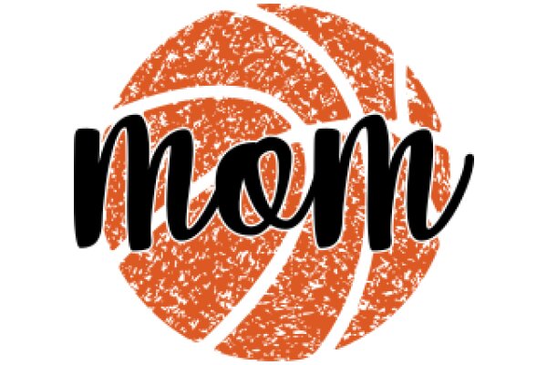 Vintage Orange Basketball Logo