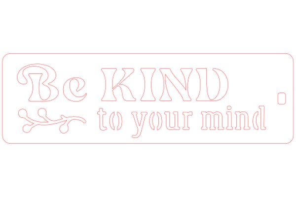 Be Kind to Your Mind: A Pink Bumper Sticker