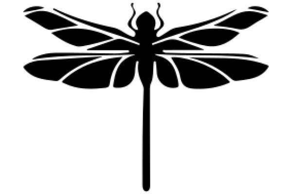 Stylized Dragonfly Silhouette