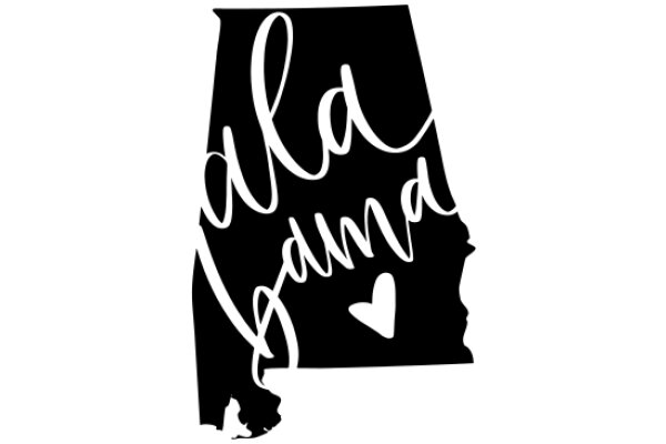 Alabama State Logo with a Heart