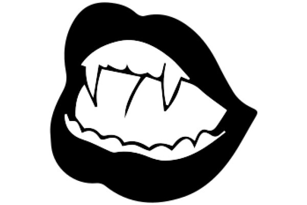 A Playful Illustration of a Mouth with Teeth