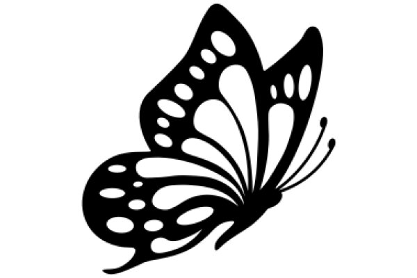 Stylized Butterfly Silhouette