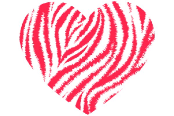 Vibrant Zebra Pattern Heart