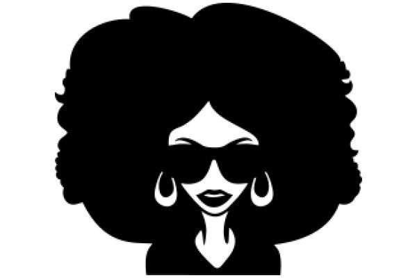 Stylish Silhouette: A Fashionable Portrait of a Woman in Sunglasses and Earrings