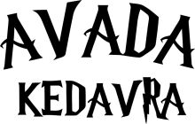 Stylized Text: A Curious Exploration of the Words 'Avada Kedavra'