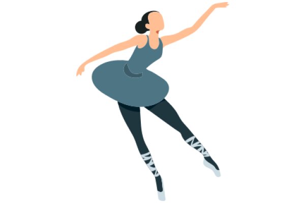 Ballerina in Motion: A Stylized Illustration