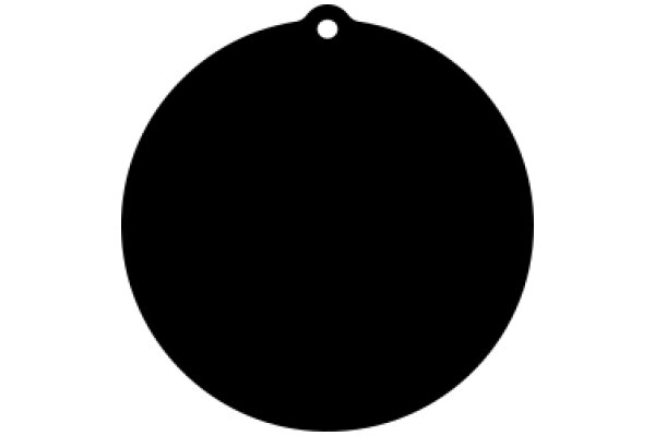 A Solid Black Circle with a Hole in the Center