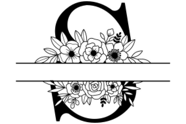 Elegant Floral Design with Letter 'O'