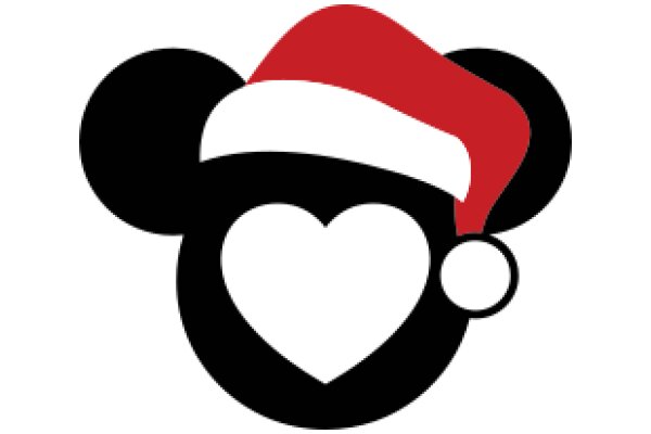 A Festive Holiday Icon: Mickey Mouse with a Santa Hat