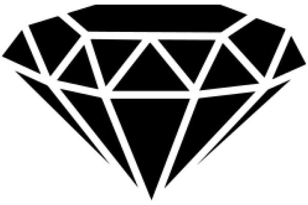 Stylized Diamond Icon with Geometric Design