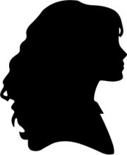 Silhouette of a Person on a White Background