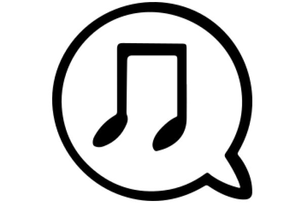 Simplistic Icon of a Musical Note