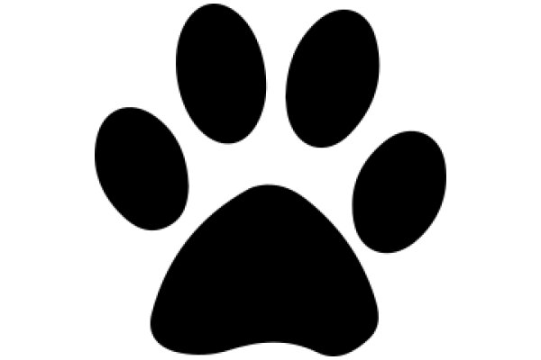 Simplistic Paw Print Icon