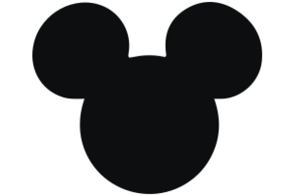 Simplistic Mickey Mouse Ear Silhouette