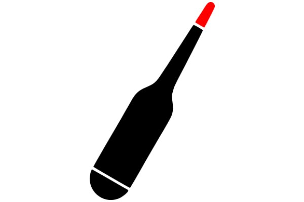 Simplistic Iconography: A Red Cone in a Black Bottle