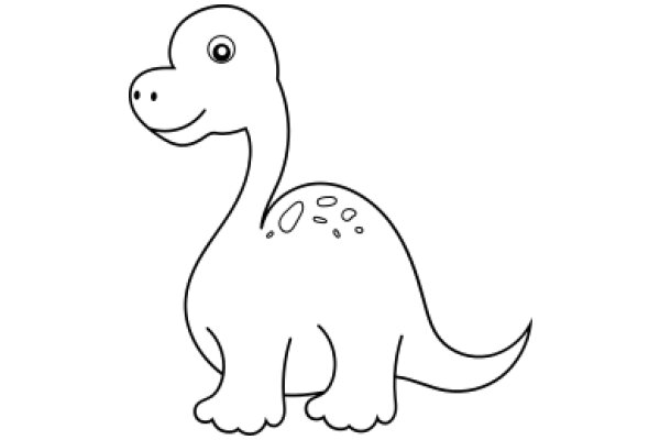 A Friendly Dinosaur Illustration