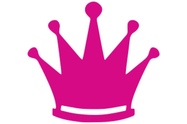 Vibrant Pink Crown with Spikes