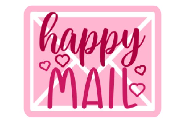 Celebrating the Joy of Mail with a Pink and White Heart-Themed Design