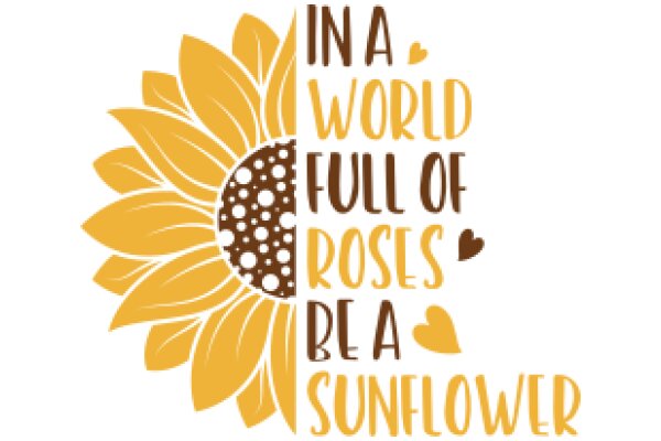 In a World Full of Roses, Be a Sunflower