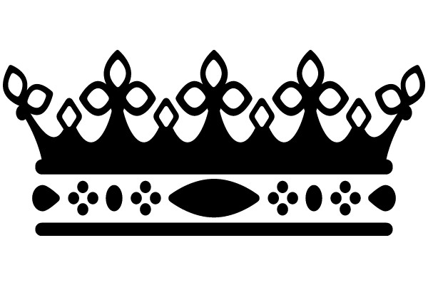 Elegant Crown and Scepter Design