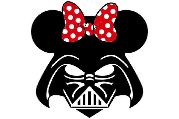 Darth Vader's Playful Side: A Logo with a Red Polka Dot Bowtie