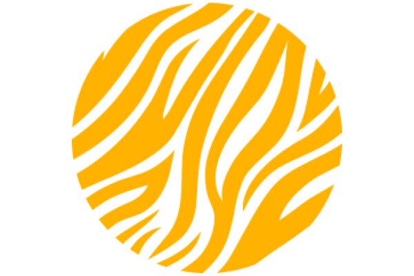 Stylized Zebra Pattern in Yellow