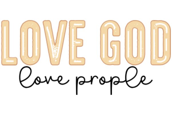 Love God, Love People: A Graphic Design for a Religious Message