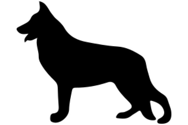 A Silhouette of a Dog's Profile