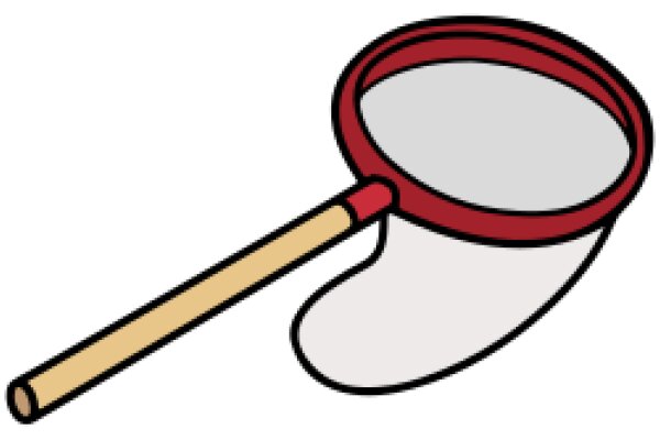 A Cartoon Illustration of a Magnifying Glass with a Red Handle